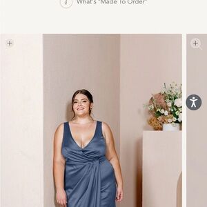 Revelry Blair Dress - Bridesmaid/Formal -  Romantic Blue - Size 12